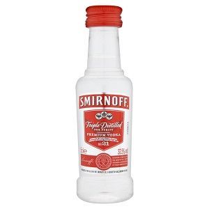 Picture of Vodka Smirnoff Red Mini 37.5% Alc. 0.05cl (Case=12)  