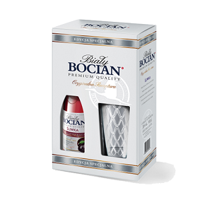 Picture of Liqueur Bocian Plum 30% in Gift box with glass  Alc. 0.5L (Case=6)