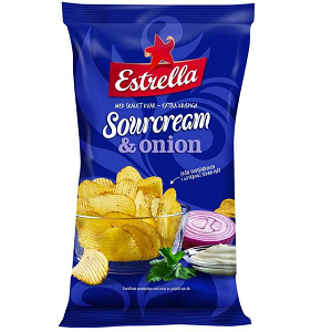 Picture of Chips Estrella Sour Cream And Onion 130g (Case=20)